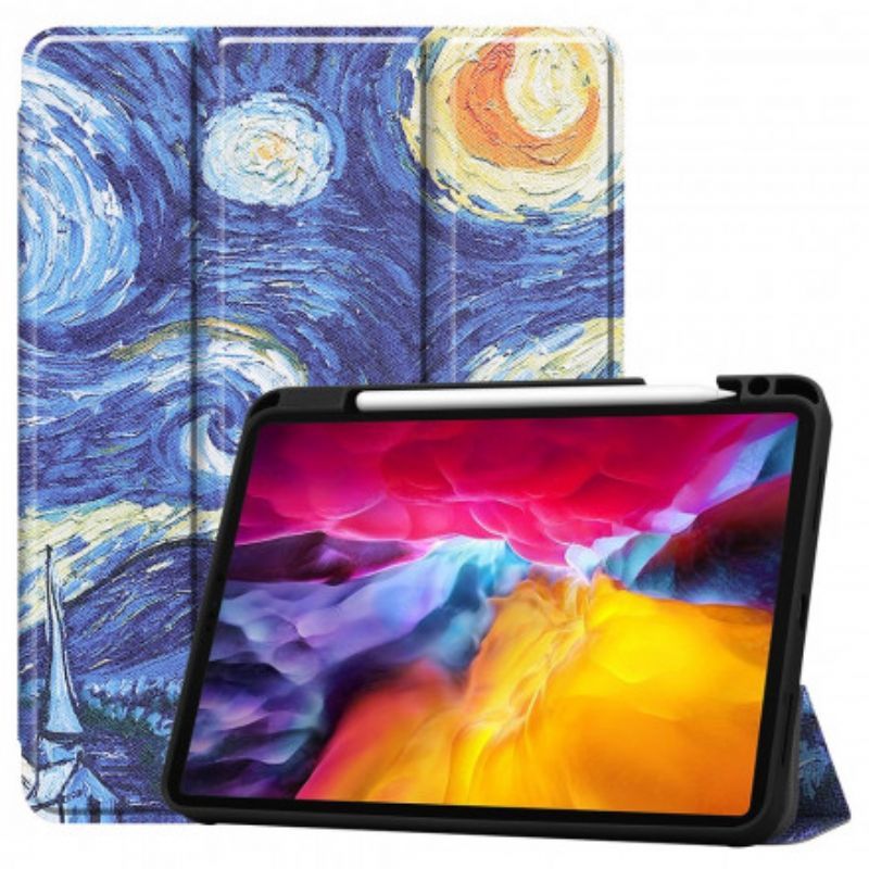 Chytré Pouzdro Ipad Pro 11" (2021) Hvězdný Noční Držák Stylusu