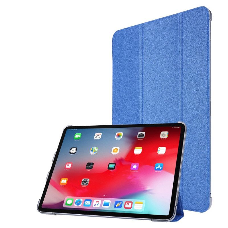 Chytré Pouzdro Ipad Pro 129" (2020) S Texturou Umělé Kůže