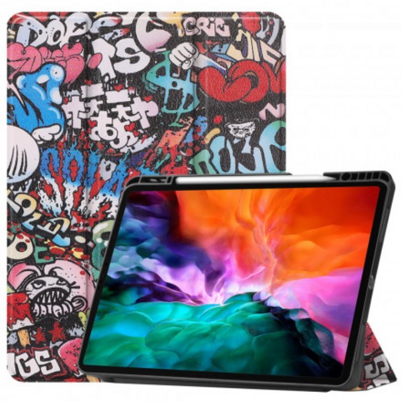 Chytré Pouzdro Ipad Pro 129" (2021) Držák Graffiti Pera