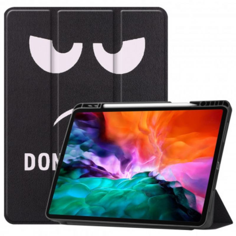 Chytré Pouzdro Ipad Pro 129" (2021) Nedotýkej Se Mě Držák Stylusu