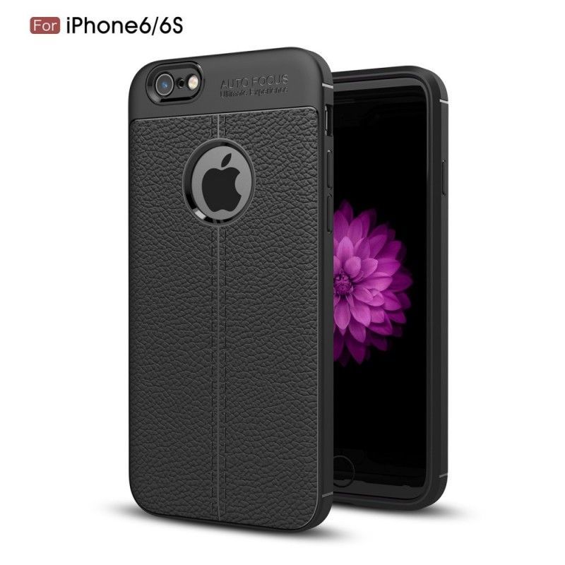 Dvouřadé Pouzdro Na Iphone 6/6s S Efektem Liči Kůže