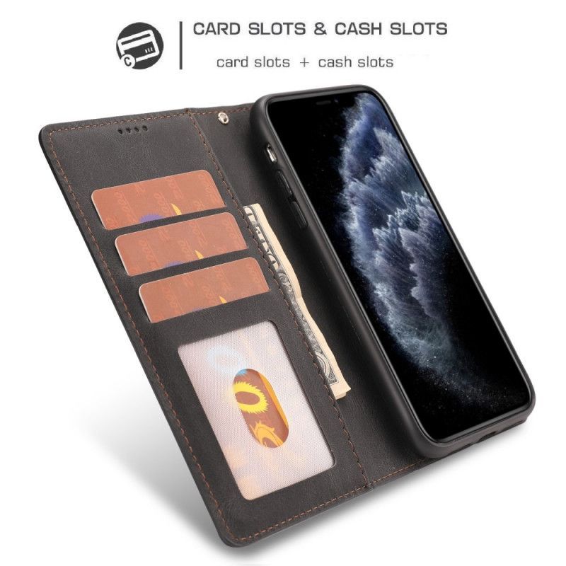 Flipové Pouzdro Iphone 11 Klasický Retro Kožený Styl