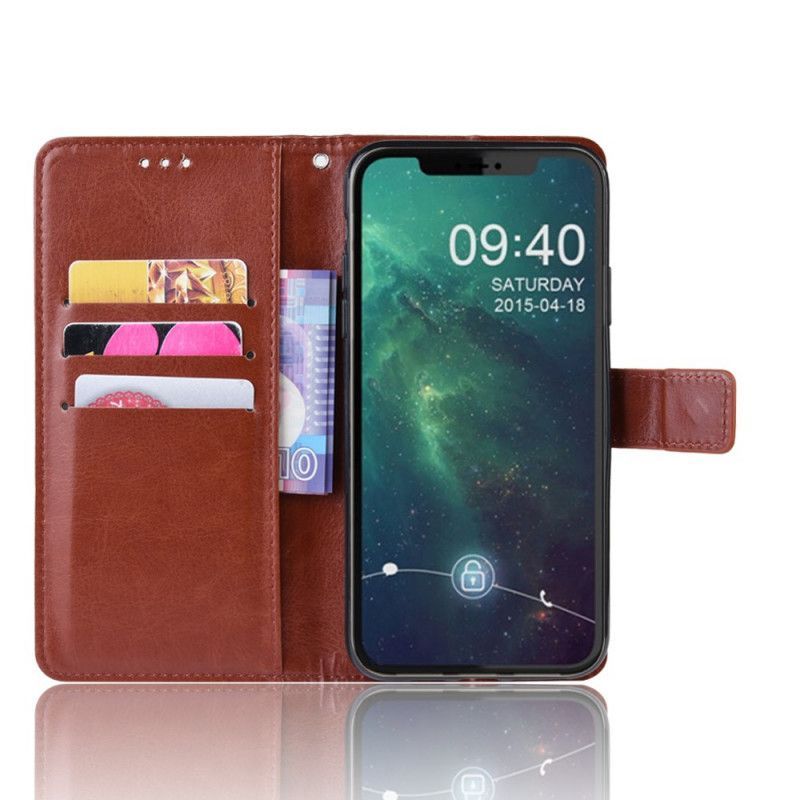 Flipové Pouzdro Iphone 11 Pro Barevný Kožený Řemínek