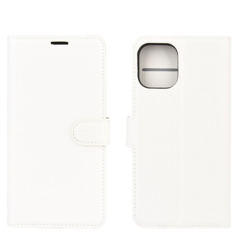 Flipové Pouzdro Iphone 12 Pro Max Klasický Kožený Efekt Liči