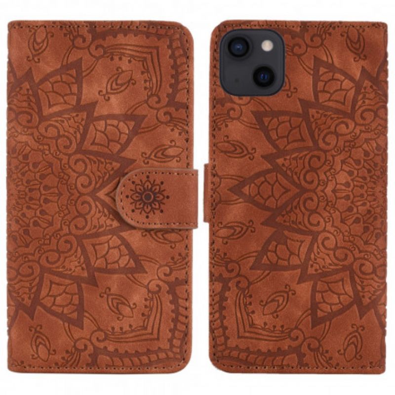 Flipové Pouzdro Iphone 13 Barokní Mandala