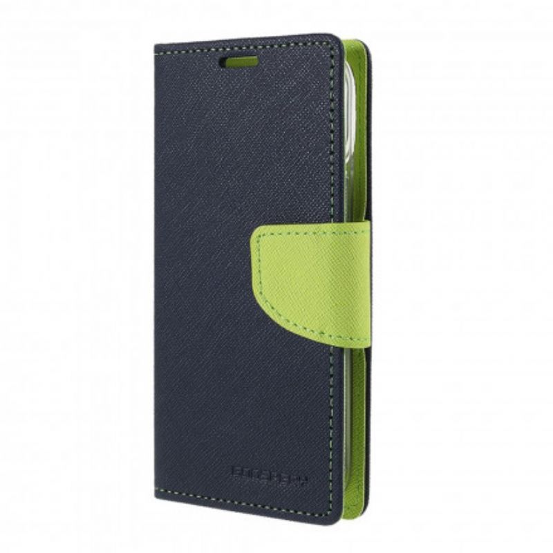Flipové Pouzdro Iphone 13 Bicolor Rtuťový Goospery