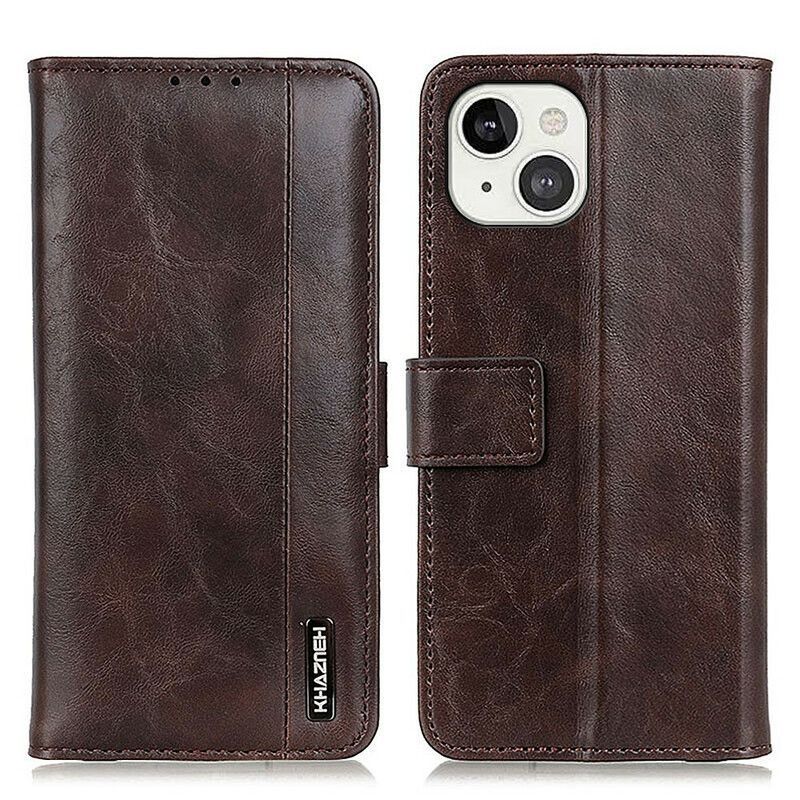 Flipové Pouzdro Iphone 13 Khazneh Elegantní Kožený Styl