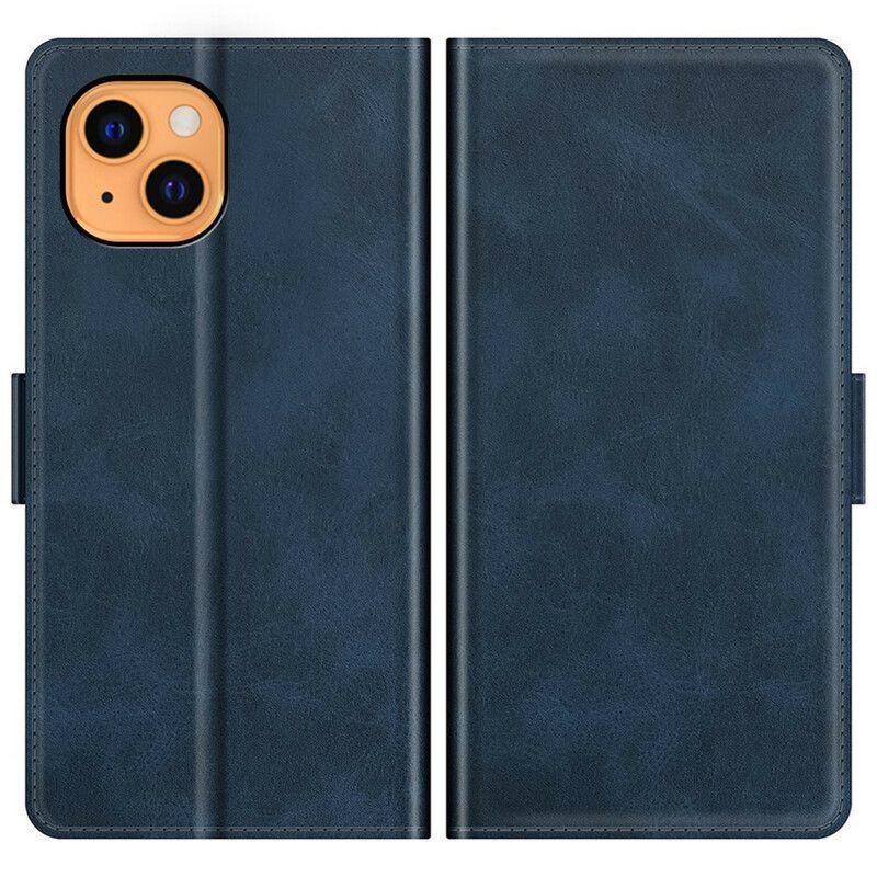 Flipové Pouzdro Iphone 13 Mini Dvojitá Spona
