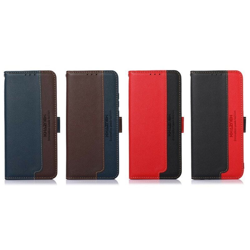 Flipové Pouzdro Iphone 13 Mini Lychee Styl Rfid Khazneh