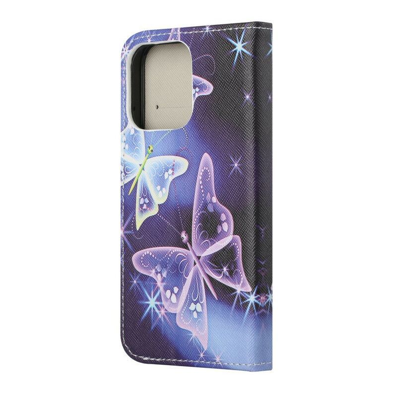 Flipové Pouzdro Iphone 13 Moderní Motýli