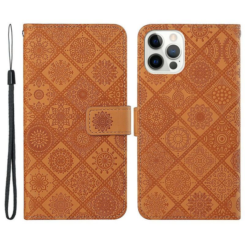 Flipové Pouzdro Iphone 13 Pro Gobelínový Vzor