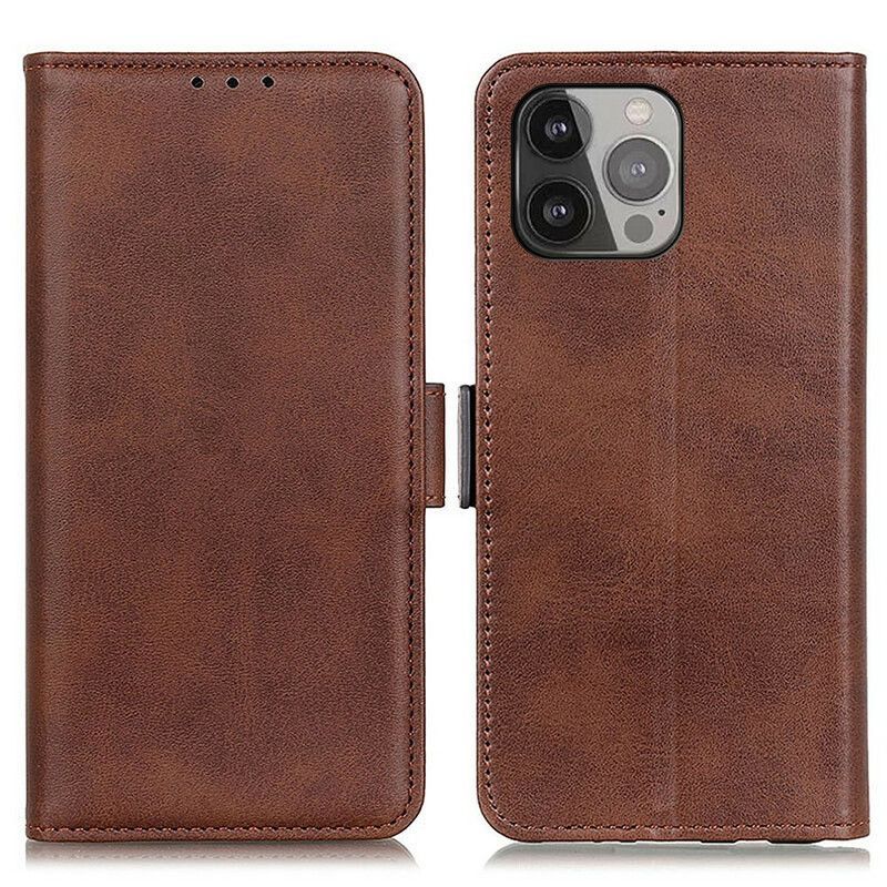 Flipové Pouzdro Iphone 13 Pro Max Dvojitá Klapka