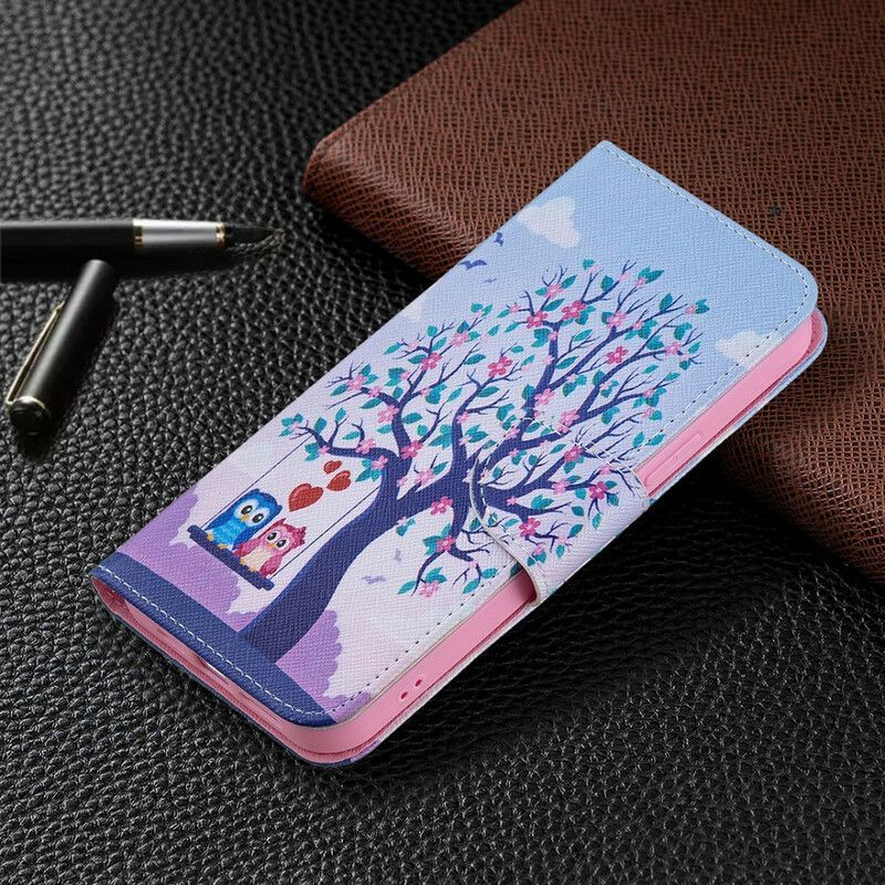 Flipové Pouzdro Iphone 13 Pro Max Sovy Na Houpačce