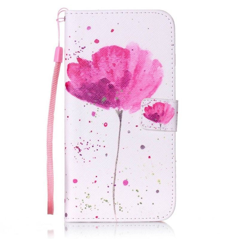 Flipové Pouzdro Iphone 7 Plus / 8 Plus Akvarelový Mák