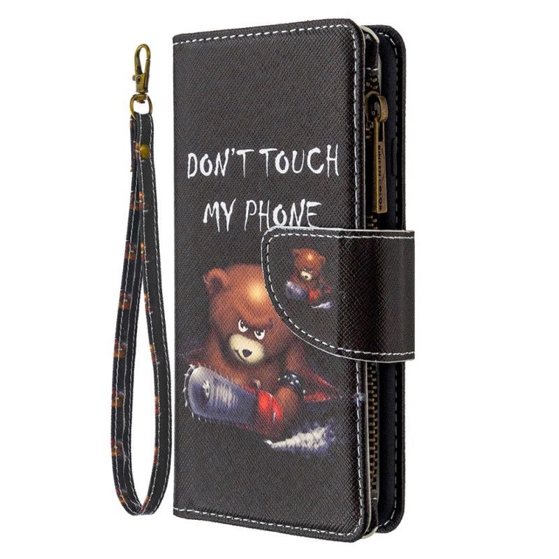 Flipové Pouzdro Iphone X /  XS Medvědí Kapsa Na Zip