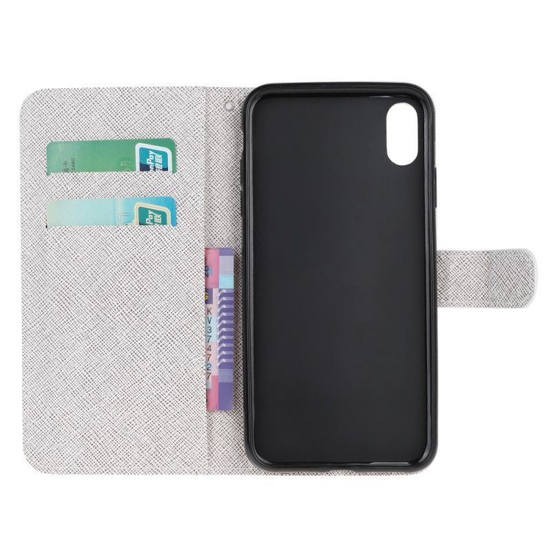 Flipové Pouzdro Iphone Xr Pírko S Popruhem