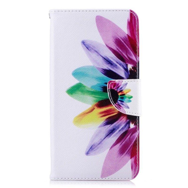 Flipové Pouzdro Iphone  XS Max Akvarelová Květina
