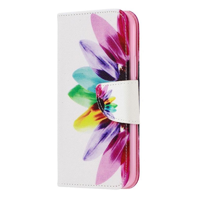 Flipové Pouzdro Na Iphone 11 Pro Akvarelová Květina