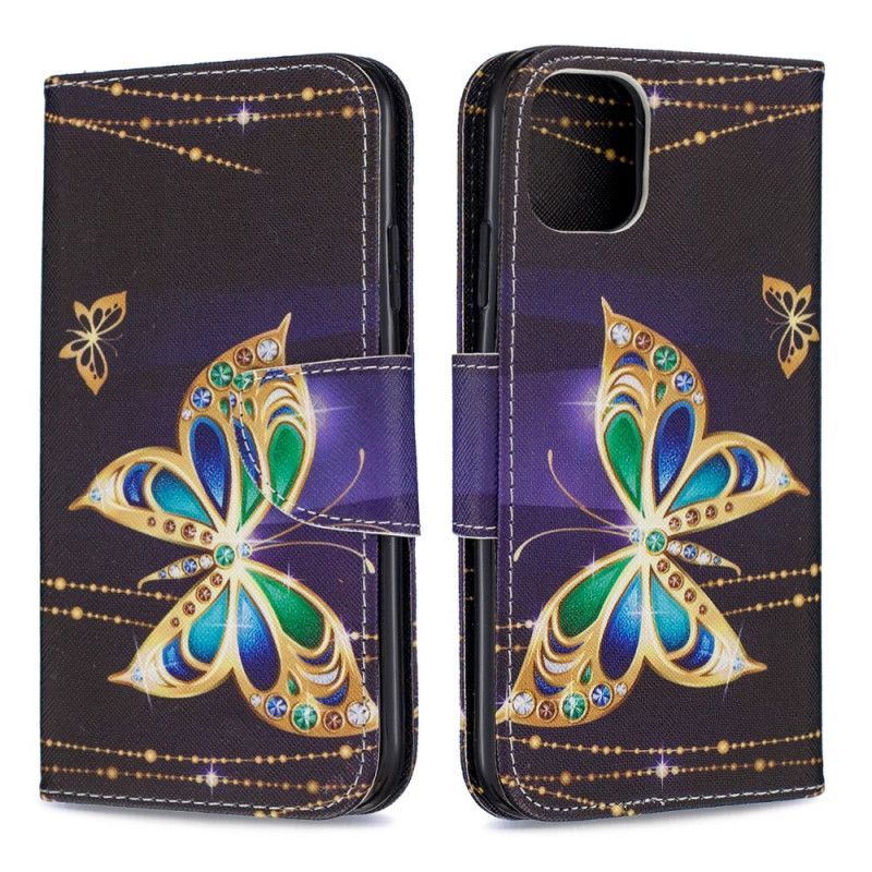 Flipové Pouzdro Na Iphone 11 Úžasní Motýli