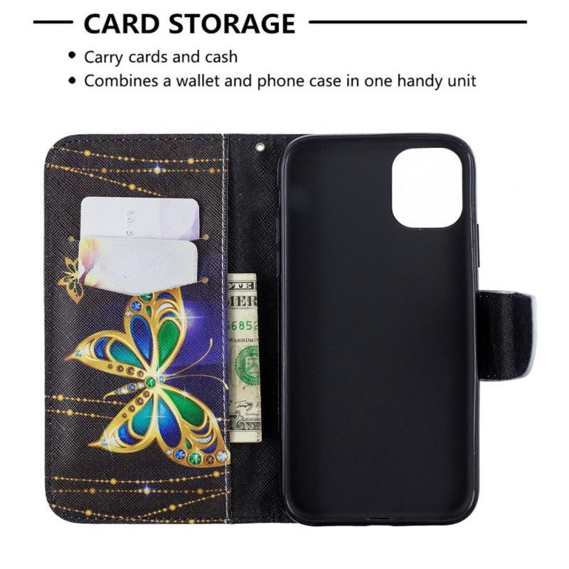 Flipové Pouzdro Na Iphone 11 Úžasní Motýli