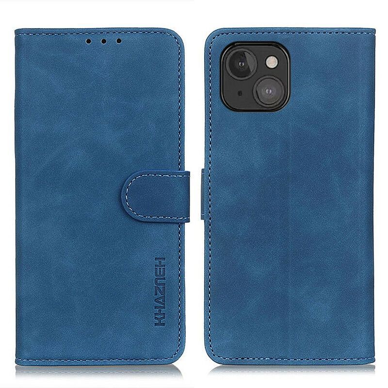 Flipové Pouzdro Na Iphone 13 Mini Khazneh Vintage Kožený Efekt