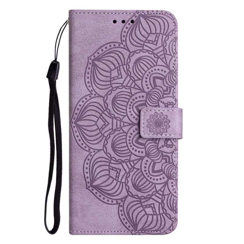 Flipové Pouzdro Na iPhone 14 Plus Mandala Se Šňůrkou