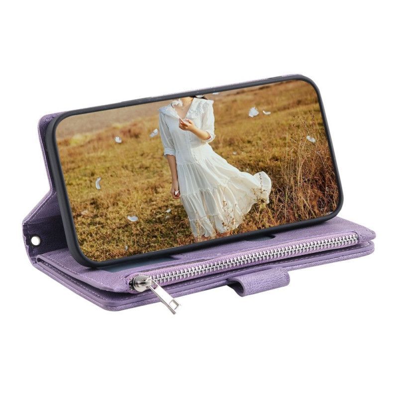Flipové Pouzdro Na iPhone 14 Plus Prošívaný Styl