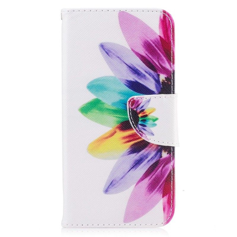 Flipové Pouzdro Na Iphone X Akvarelová Květina