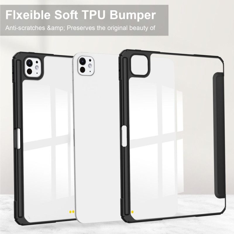 iPad Pro 13 (2025) Průhledné Pouzdro Z Umělé Kůže