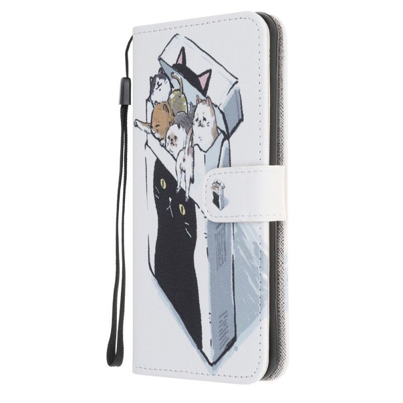 Iphone 12 Mini Pouzdro Dodávající Páskové Kočky