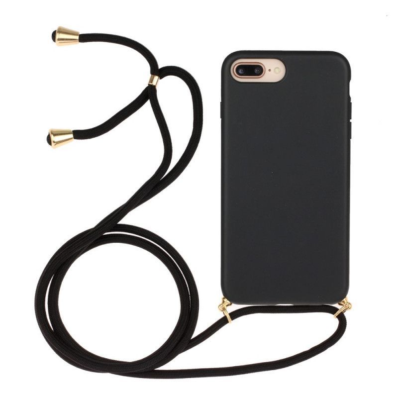 Iphone 8 Plus / 7 Plus / 6s Plus / 6 Plus Silikonové Barevné Pouzdro Na Kabel