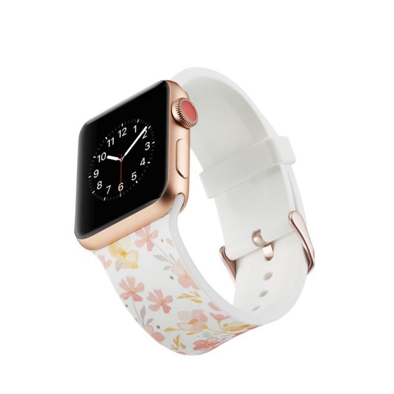 Jablečný Řemínek K Hodinkám 40/38 mm Elegantní Květiny
