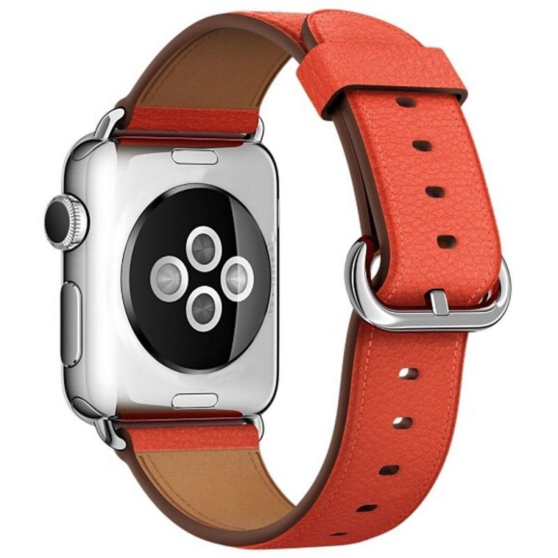 Jablečný Řemínek K Hodinkám 40/38 mm Pravá Kůže S Texturou Liči