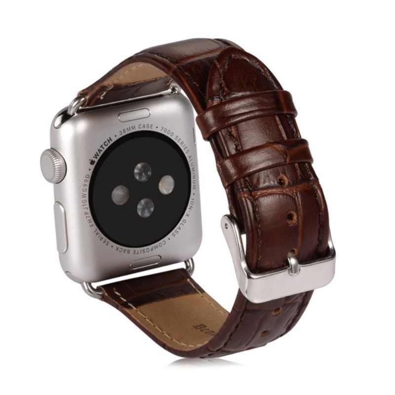 Jablečný Řemínek K Hodinkám 42 mm V Kůži - Krokodýlí Kůže