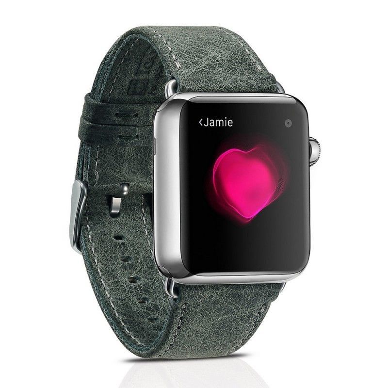 Jablečný Řemínek Na Hodinky 38 mm V Kůži - Hadí Kůže