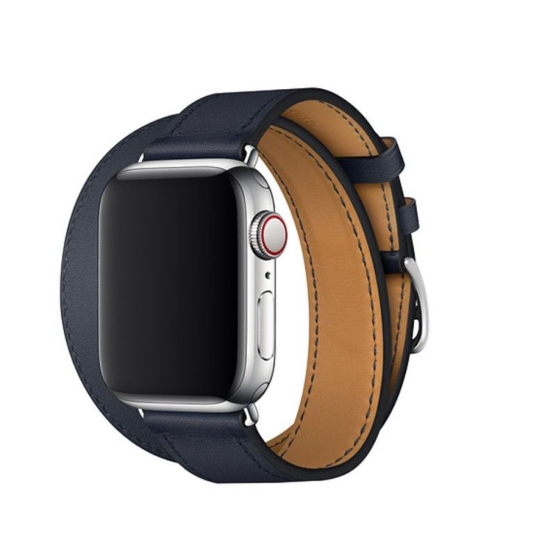 Jablkový Řemínek K Hodinkám 40/38 mm Kožené Dvojité Barvy