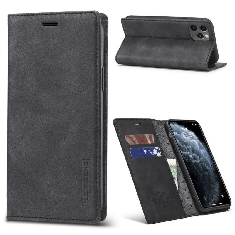 Kožené Pouzdro Folio Iphone 11 Lc.imeeke Kožený Efekt