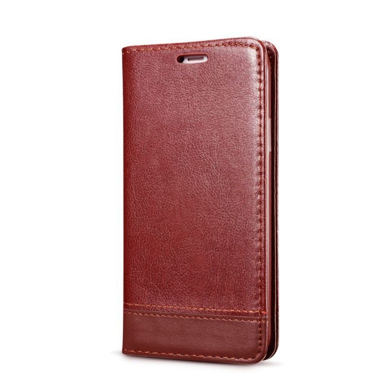 Kožené Pouzdro Folio Iphone 11 Pro Jeden Steh