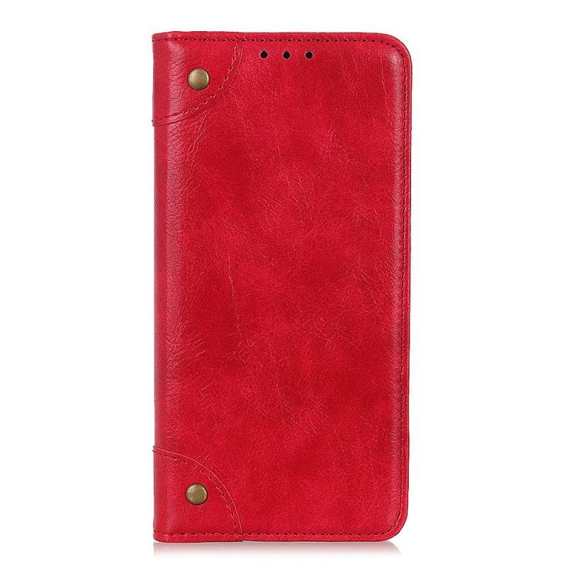 Kožené Pouzdro Folio Iphone 11 Pro Max Stará Verze Nýtů