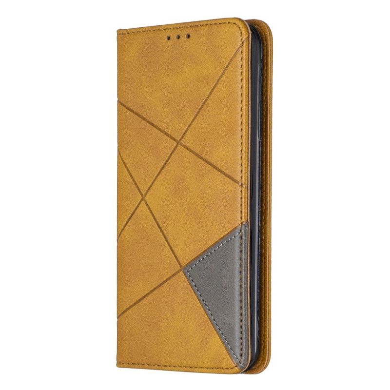 Kožené Pouzdro Folio Iphone 11 Pro Max Umělecký Styl