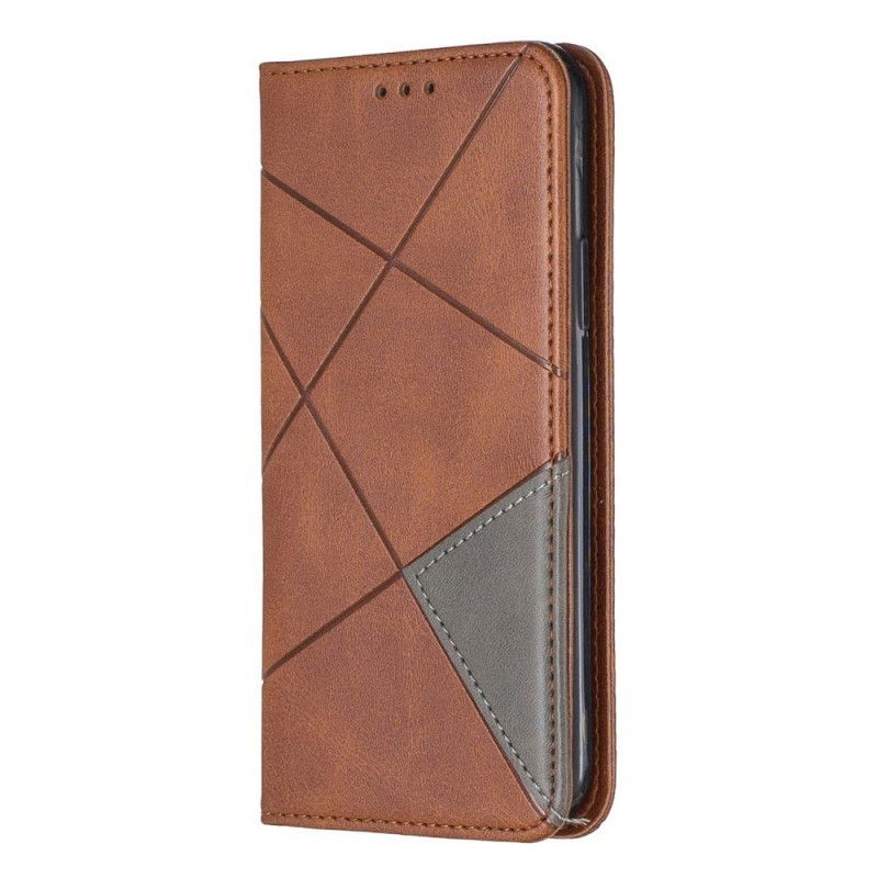 Kožené Pouzdro Folio Iphone 11 Pro Umělecký Styl