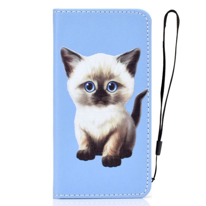 Kožené Pouzdro Folio Iphone 12 Pro Max Superstar Kočka