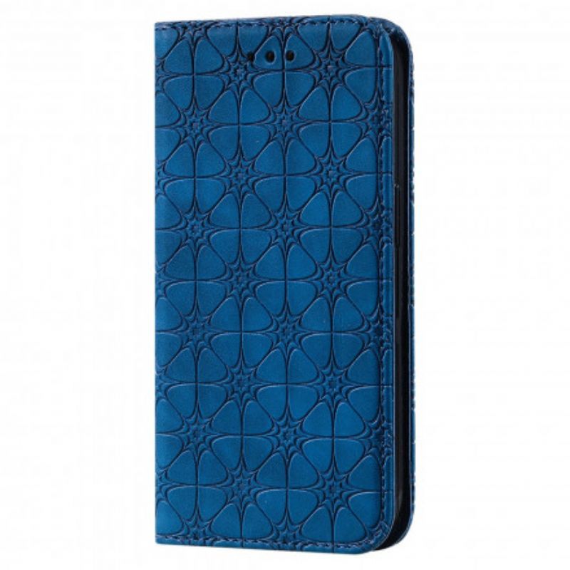 Kožené Pouzdro Folio Iphone 13 Barokní Květiny