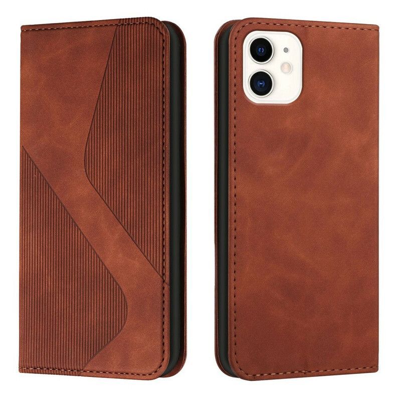 Kožené Pouzdro Folio Iphone 13 S-design Kožený Styl