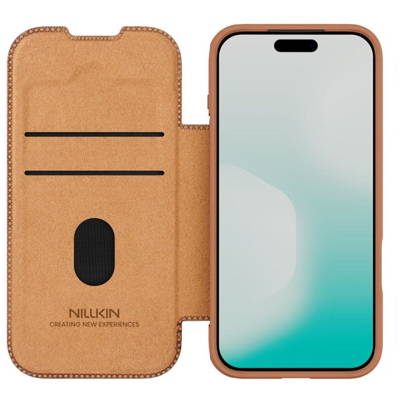 Kožené Pouzdro Folio iPhone 17 Pro Qin Pro Series Nillkin