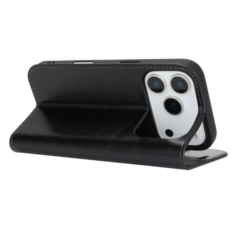 Kožené Pouzdro Folio iPhone 17 Profesionální Kůže