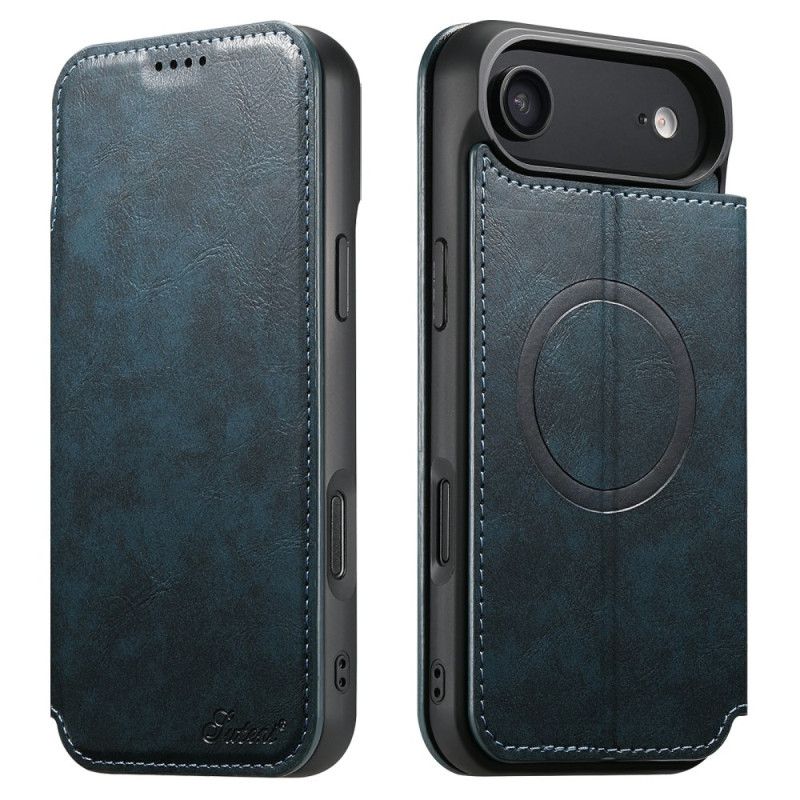 Kožené Pouzdro Folio iPhone Air Kompatibilní S Magsafe Vintage Styl