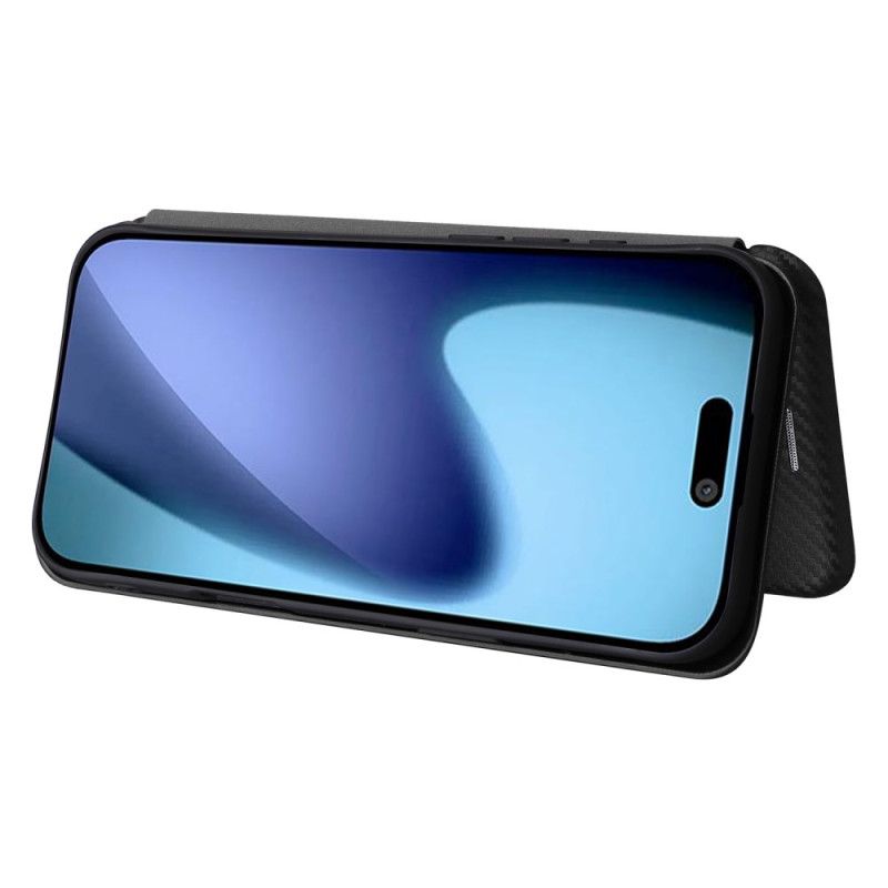 Kožené Pouzdro Folio iPhone Air Uhlíková Vlákna