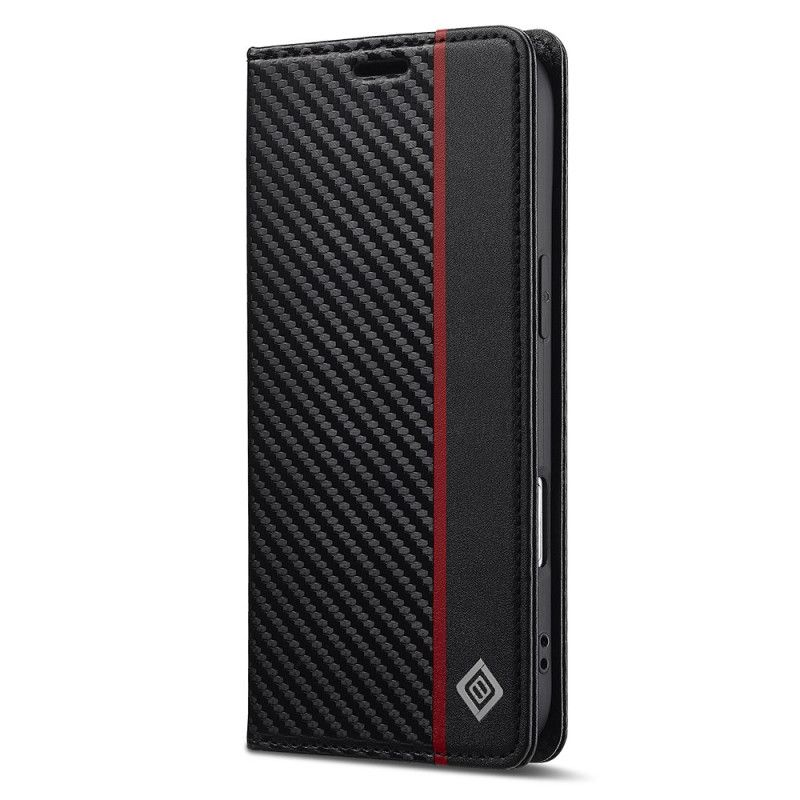 Kožené Pouzdro Folio iPhone Air Uhlíková Vlákna Lc.imeeke