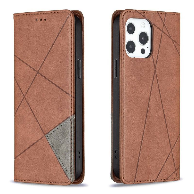 Kožené Pouzdro Folio Na Iphone 13 Pro Max Styl Umělce